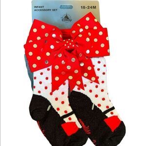 NWT Disney Parks Minnie Mouse set for girls | socks and headband